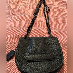 NEW Coach black leather crossbody/shoulder bag. Perfect condition-never used.